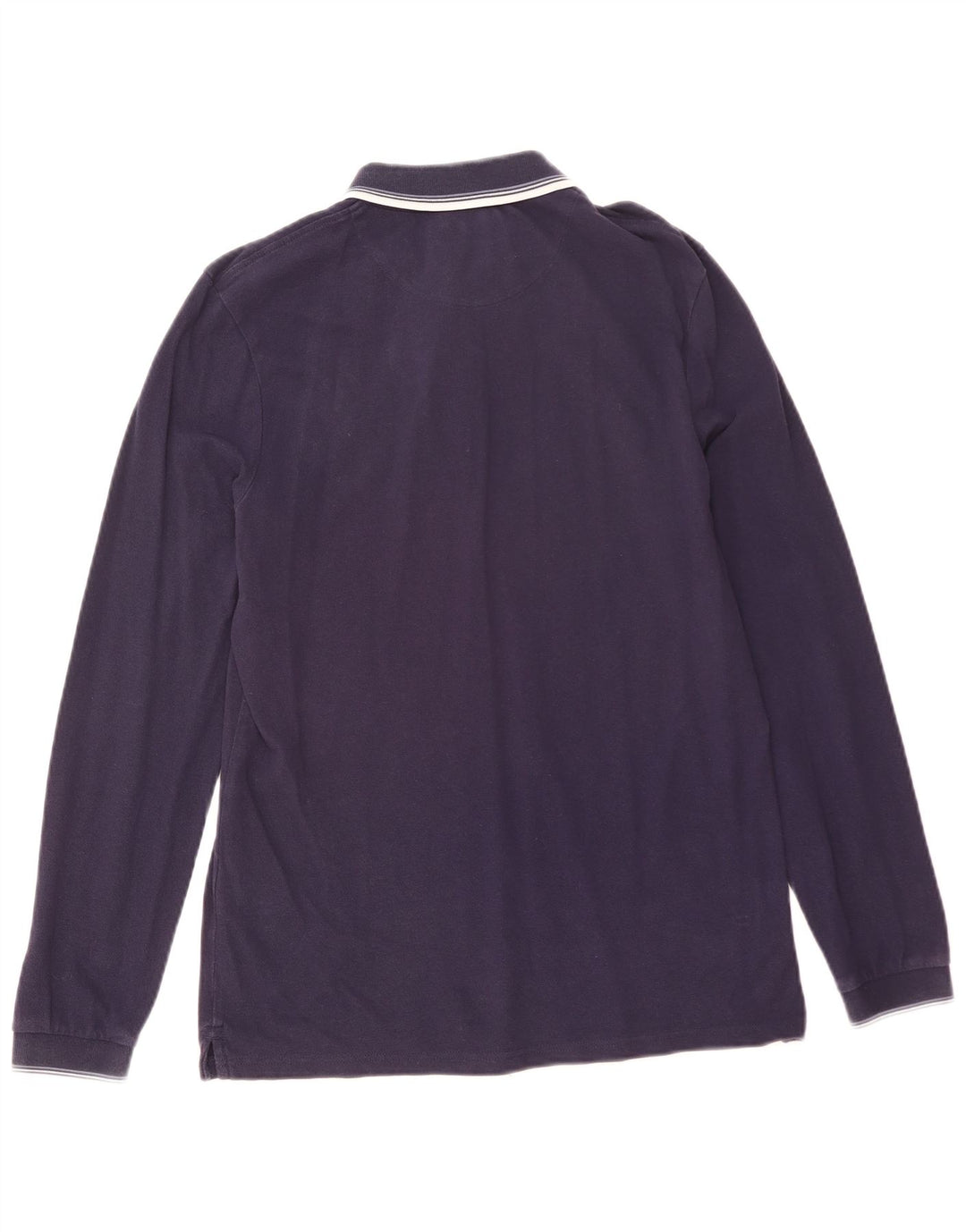 Tricou polo cu mânecă lungă pentru bărbați Lyle & Scott, bumbac bleumarin mediu