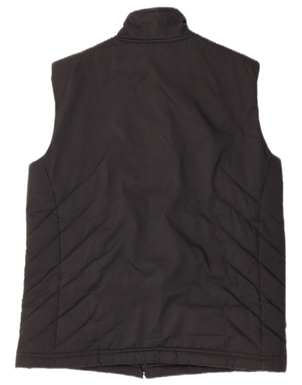 Gilet căptușit pentru femei Adidas UK 12 Medium Black Poliester
