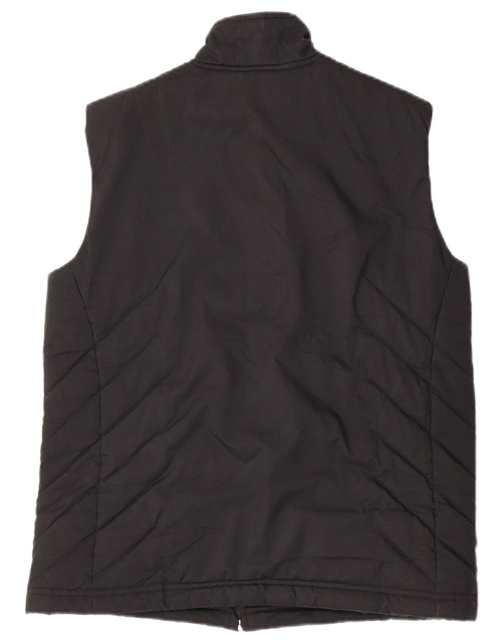 Gilet căptușit pentru femei Adidas UK 12 Medium Black Poliester