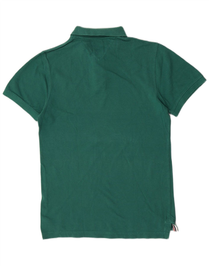 Tricou polo Tommy Hilfiger pentru bărbați, verde mediu