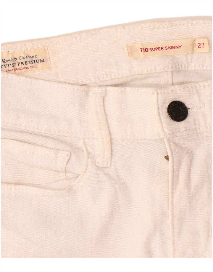 Blugi Levi's 710 Super Skinny W27 L29 alb