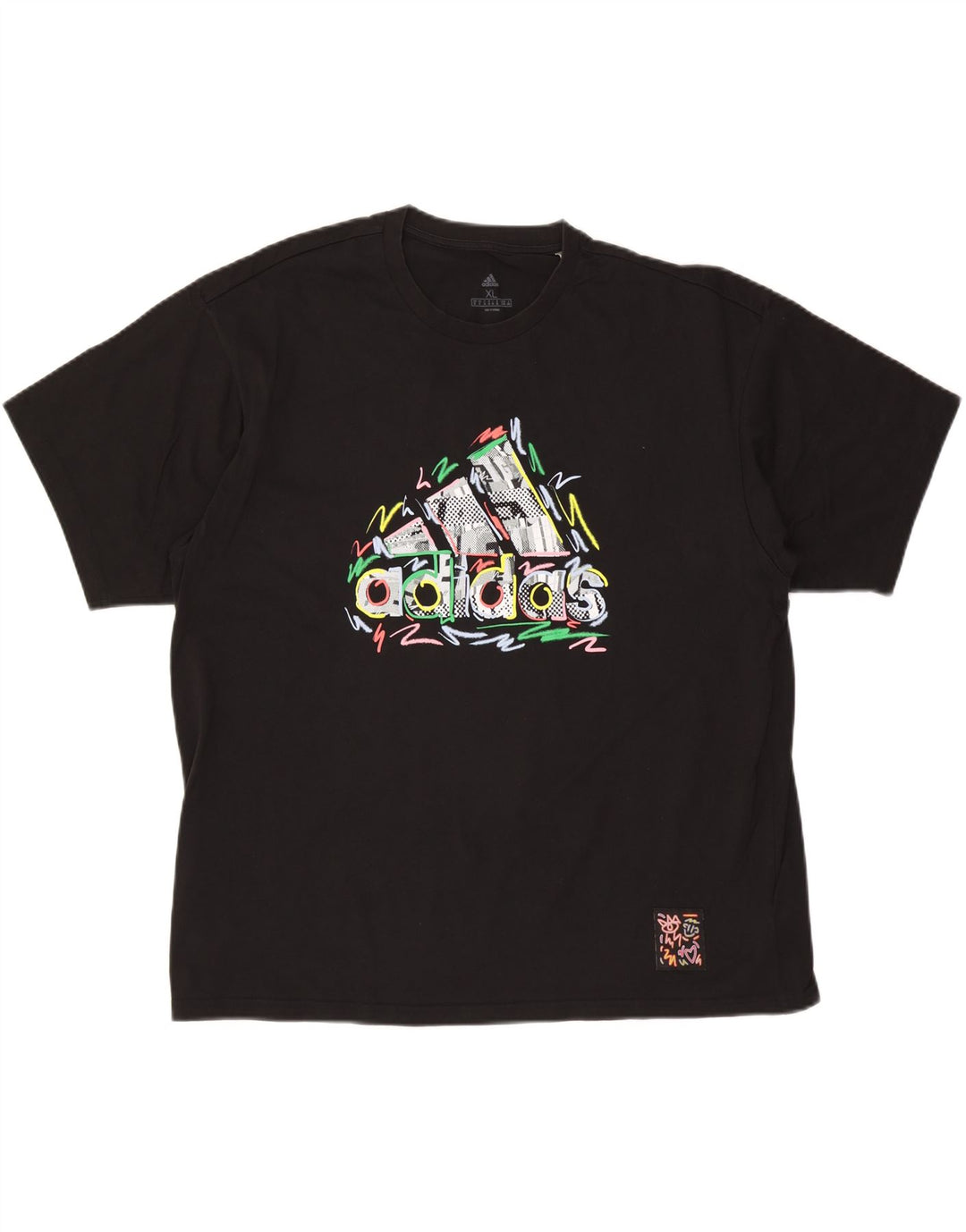 Tricou grafic ADIDAS pentru bărbați Top XL bumbac negru