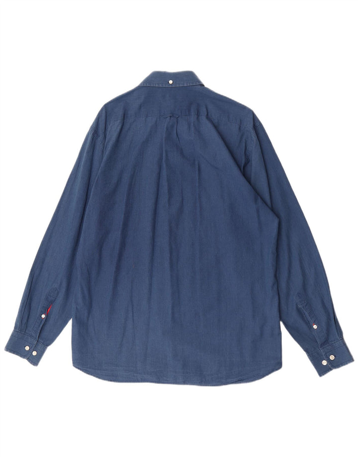 Cămașă GANT pentru bărbați, cu tăiere obișnuită, mare, albastră, bumbac