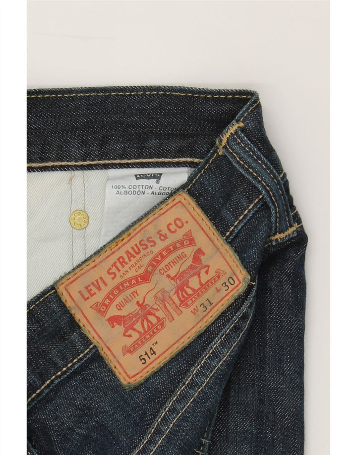 LEVI'S Mens Straight Jeans W31 L30 Blue Cotton Vintage Levi's and Second-Hand Levi's from Messina Hembry 