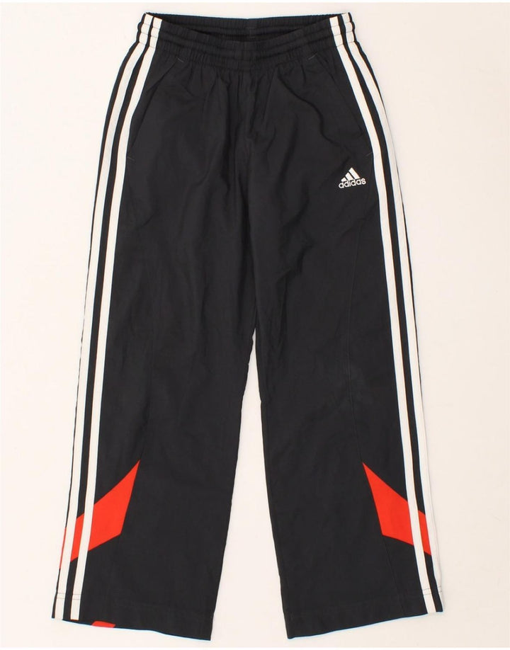 ADIDAS Boys Tracksuit Trousers 7-8 Years Grey Polyester Vintage Adidas and Second-Hand Adidas from Messina Hembry 