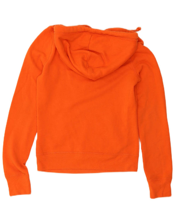 Pulover Hollister pentru damă, cu grafică, UK 6 XS, bumbac portocaliu