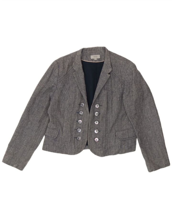 Jachetă Bolero pentru femei Marks & Spencer UK 18 XL Bumbac albastru