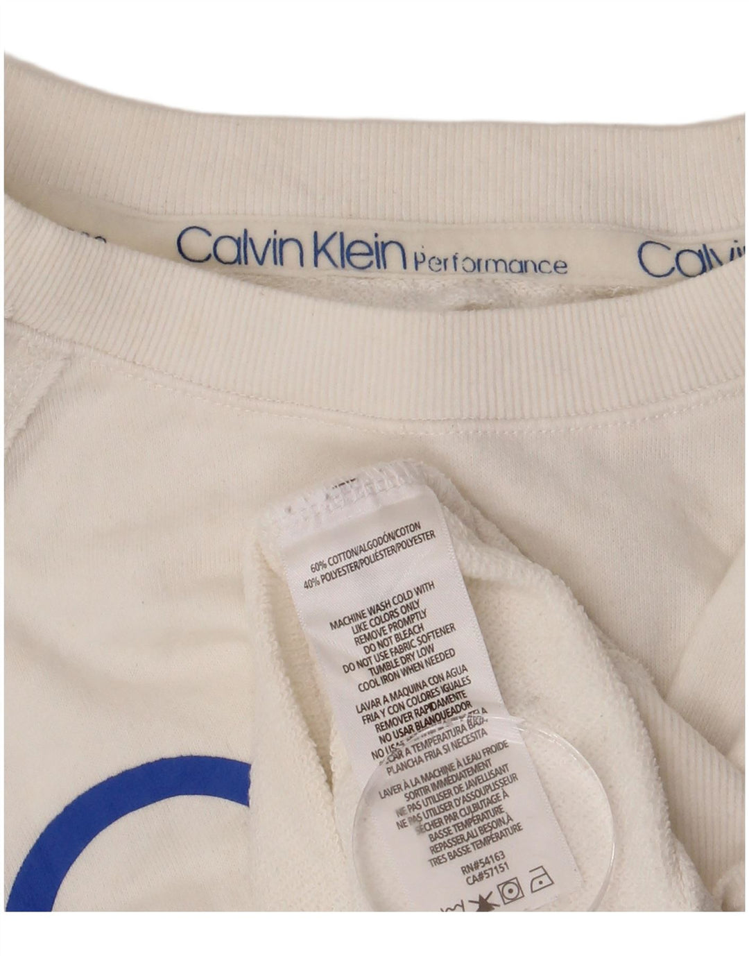 CALVIN KLEIN Hanorac de performanță pentru femei Jumper UK 8 Small White