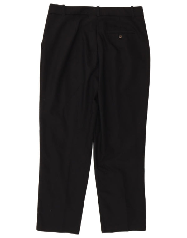 Pantaloni chino conici pentru femei cu talie înaltă Zara L30 L27 bumbac negru