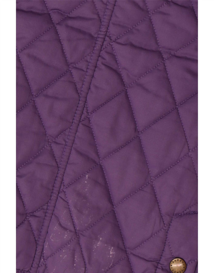 Jachetă matlasată Barbour pentru femei UK 12 Poliester violet mediu