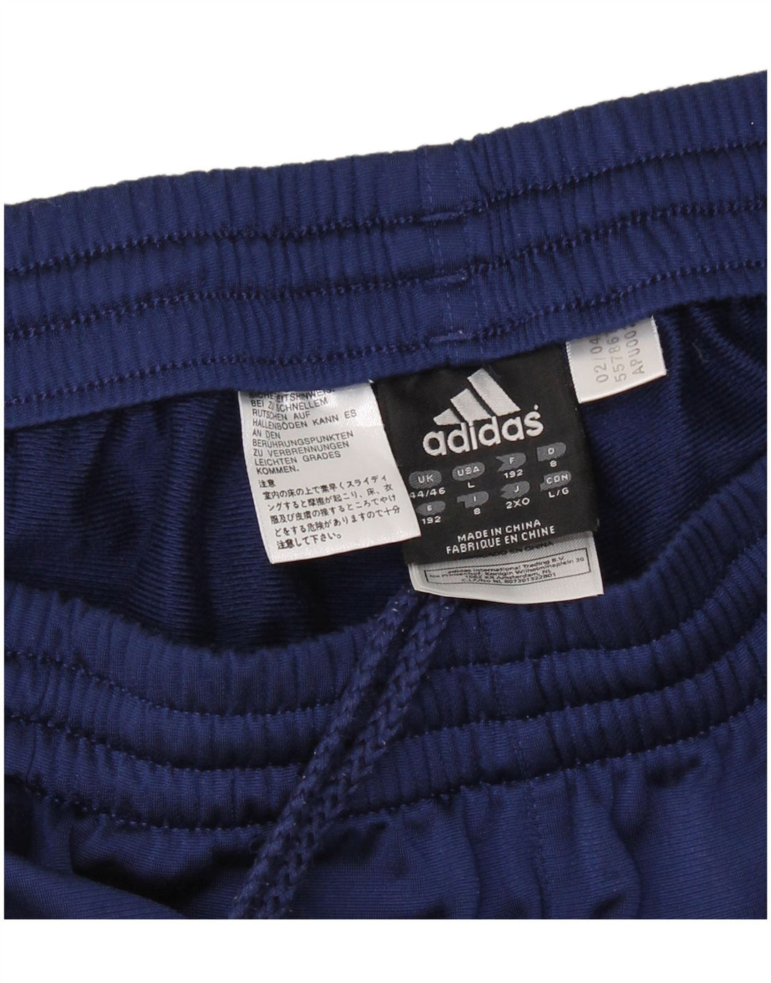 Pantaloni de trening Adidas pentru bărbați Marea Britanie 44/46, mare, albastru bleumarin, bumbac color bloc