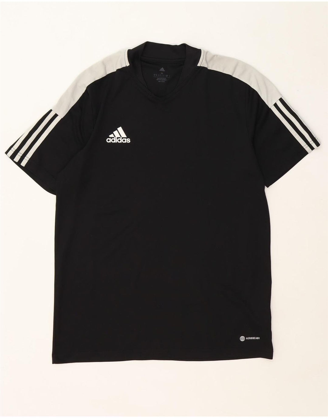 Tricou pentru bărbați Adidas Aeroready Top Mediu Negru Poliester Bloc de culoare