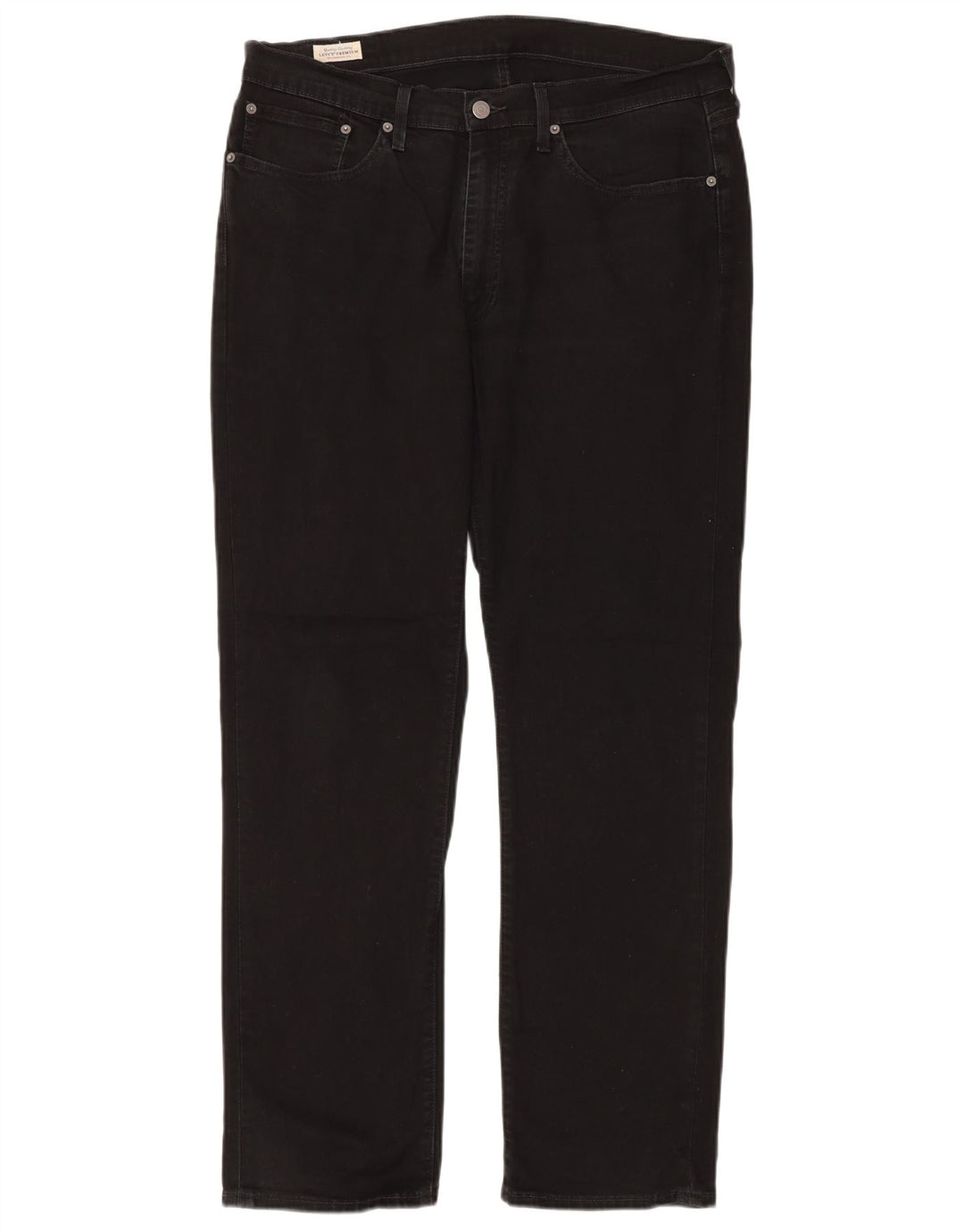 Blugi drepti pentru bărbați LEVI'S W36 L32 bumbac negru