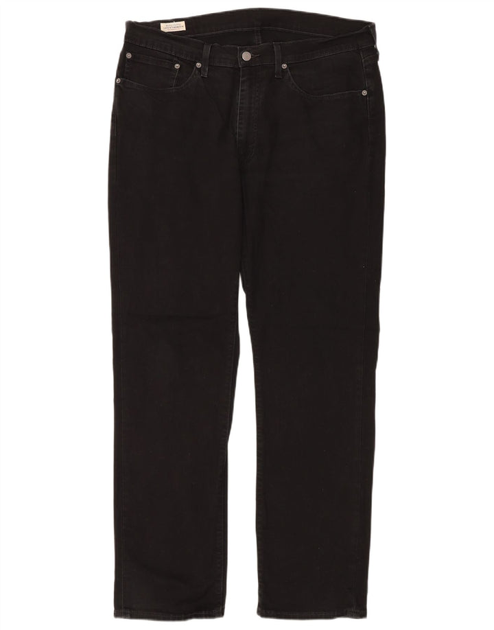 Blugi drepti pentru bărbați LEVI'S W36 L32 bumbac negru