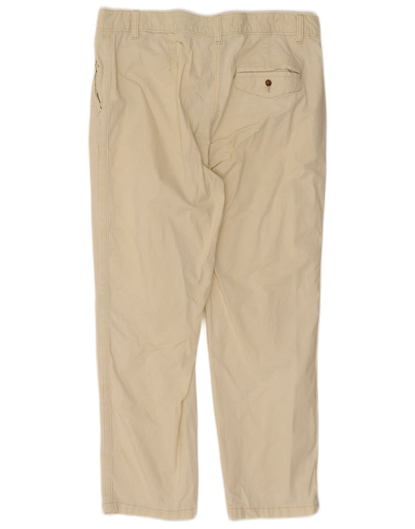 Pantaloni tăiați pentru femei Marks & Spencer UK 14 Large W32 L25 Off White
