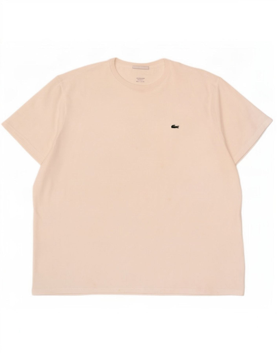 Tricou Lacoste pentru bărbați, cu croiala normală, top mărime 9 4XL, bumbac alb