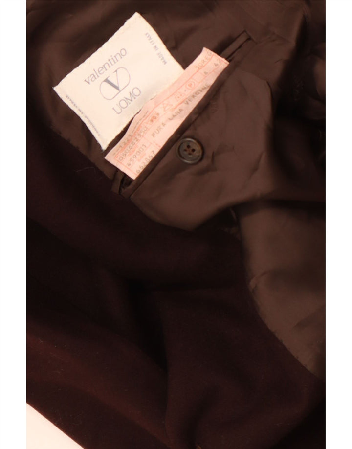 Jachetă Valentino pentru bărbați cu 2 nasturi IT 50 Lână maro mare