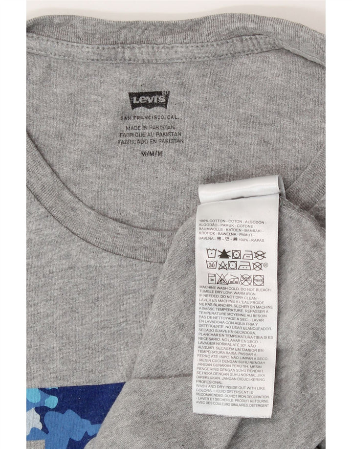 Tricou grafic pentru bărbați Levi's Top din bumbac gri mediu