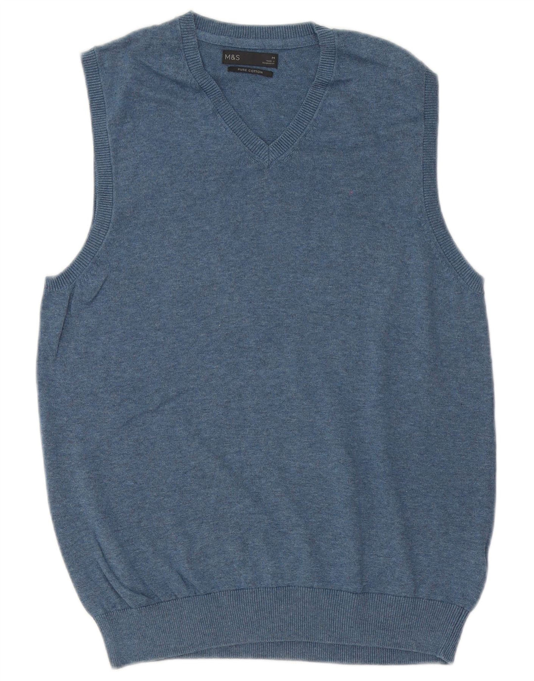 Marks & Spencer Vestă pentru bărbați Tank Top Bumbac albastru mediu