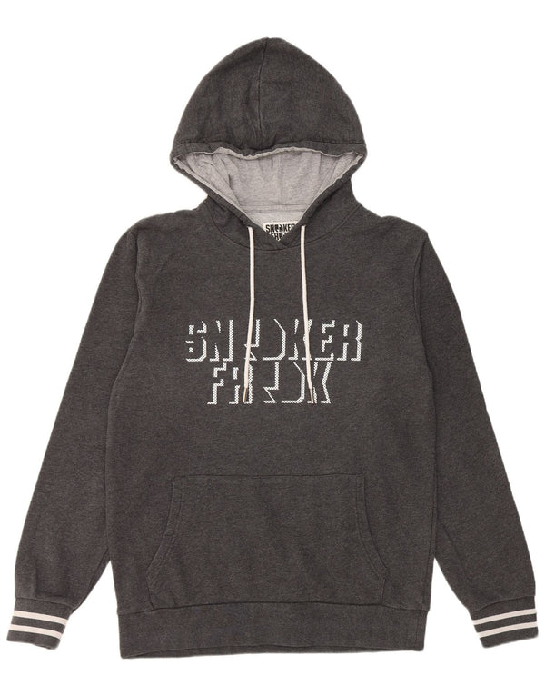 Sneaker Freak pentru bărbați cu hanoră grafică Jumper mare, gri, cu dungi din bumbac