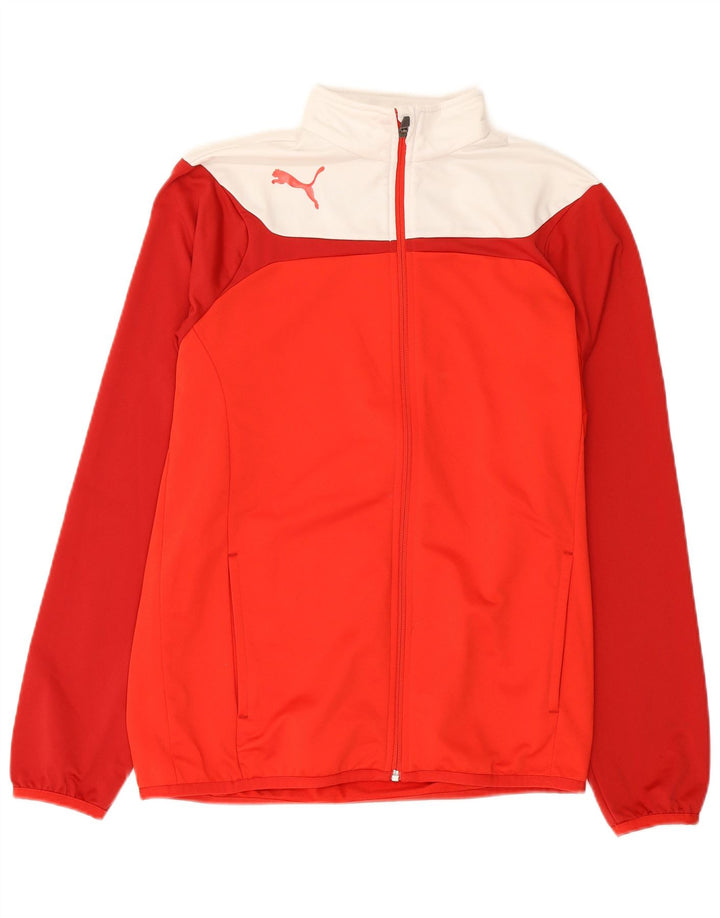 Jachetă de trening cu grafic Puma pentru băieți, 15-16 ani, roșu colorblock