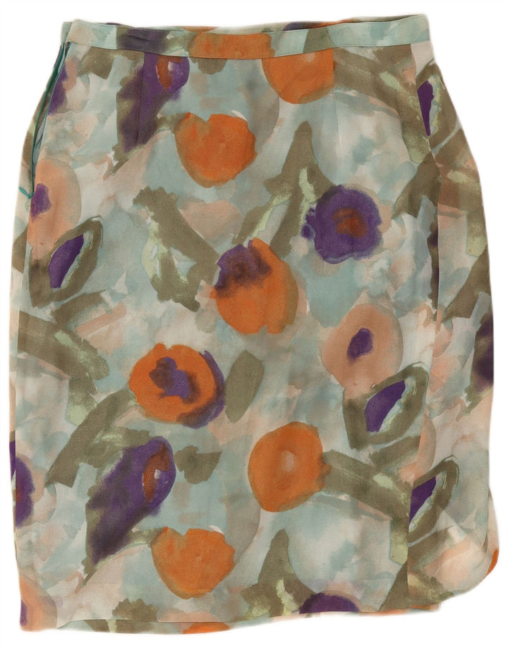 Fusta Wrap Vintage pentru femei W34, mare, multicoloră, florală