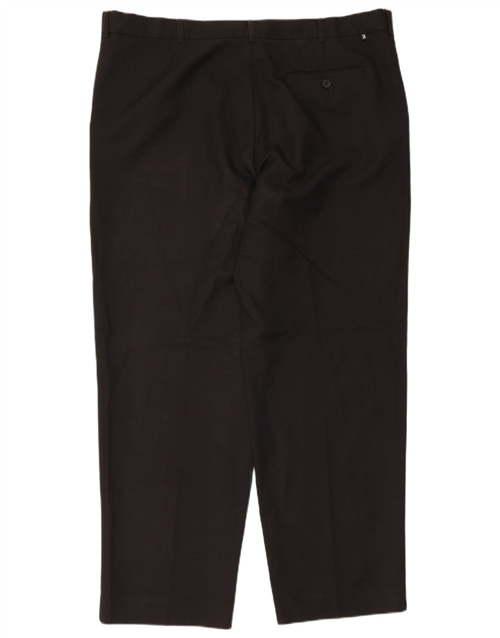 Pantaloni chino conici pentru bărbați Farah L42 L31 Poliester negru