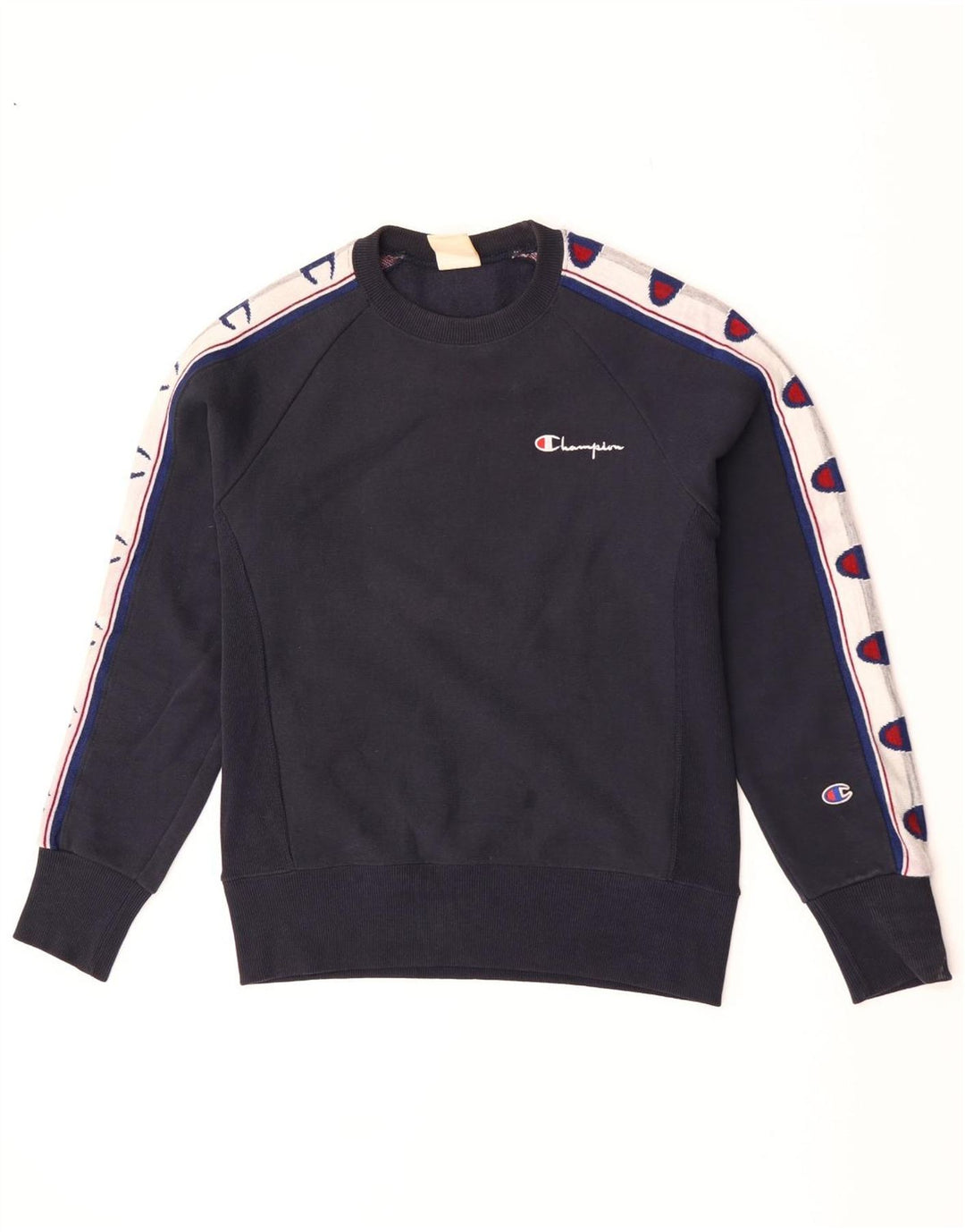 Pulover pentru bărbați Champion Reverse Weave Graphic XS Bleumarin