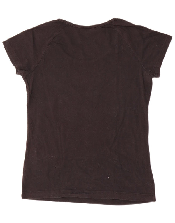 Tricou grafic Adidas pentru femei Top UK 12 Medium Black Bumbac