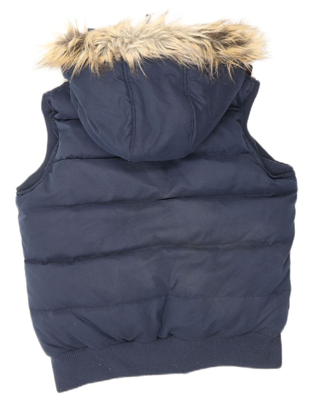 Gilet căptușit cu glugă pentru femei Fat Face UK 12 Medium Bleumarin Poliester
