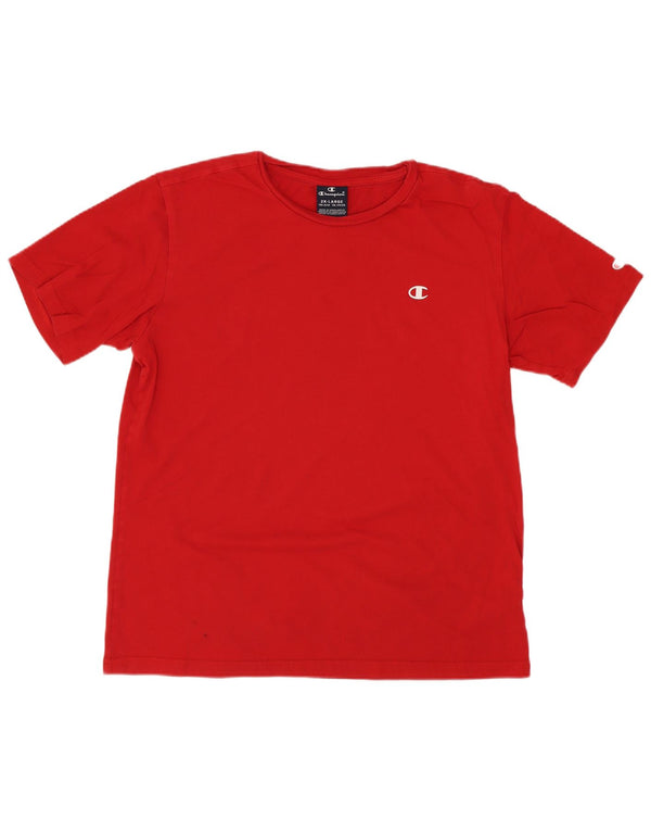 Tricou Băieți Champion Top 15-16 Ani 2XL Bumbac Roșu