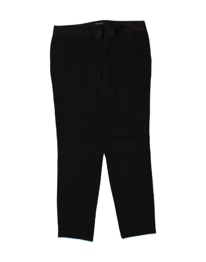 MASSIMO DUTTI Womens Slim Casual Trousers W30 L28  Black Viscose Vintage Massimo Dutti and Second-Hand Massimo Dutti from Messina Hembry 