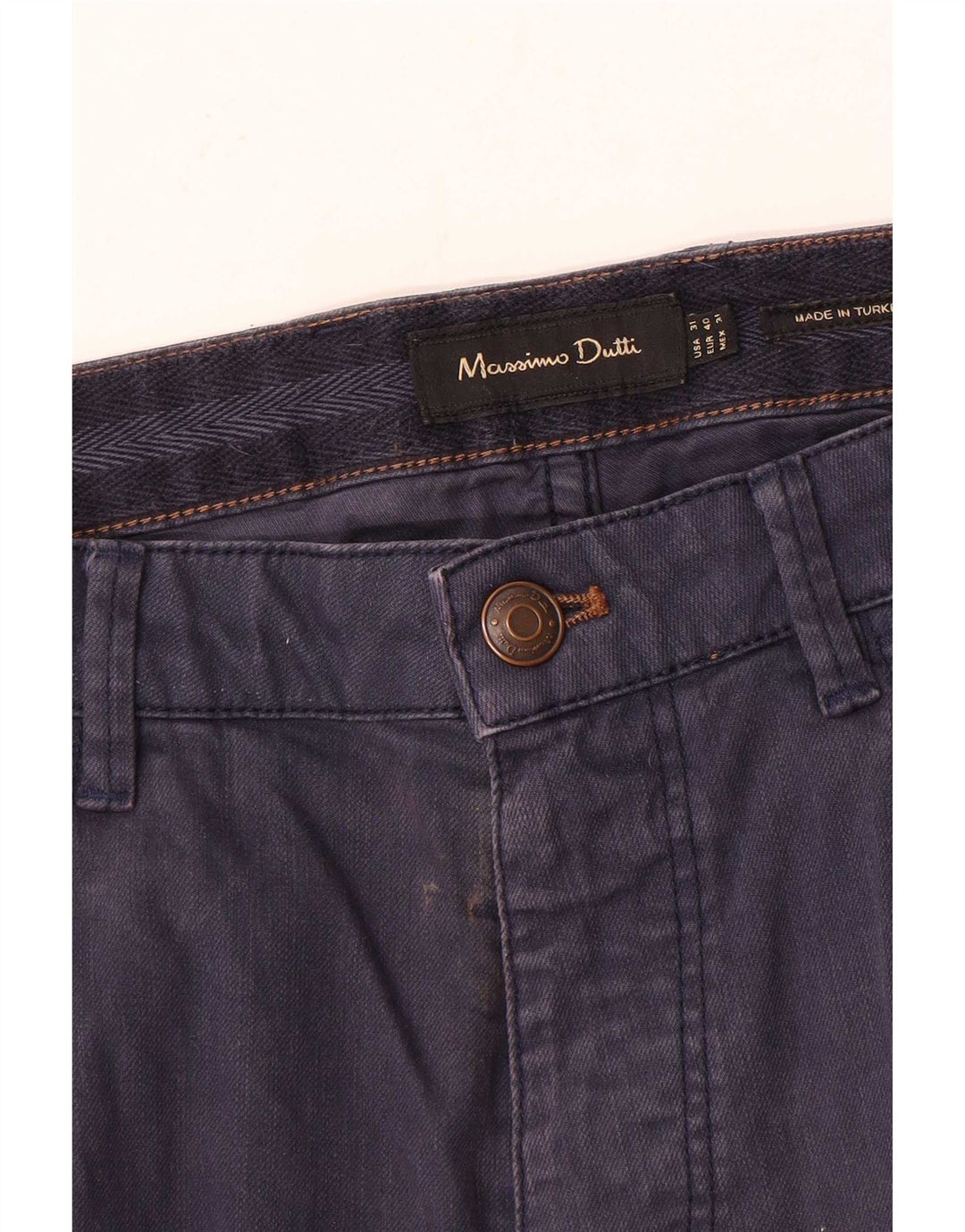 Massimo Dutti Pantaloni casual subțiri pentru bărbați EU 40 Mediu L31 L35 Bleumarin