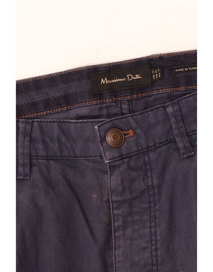 Massimo Dutti Pantaloni casual subțiri pentru bărbați EU 40 Mediu L31 L35 Bleumarin
