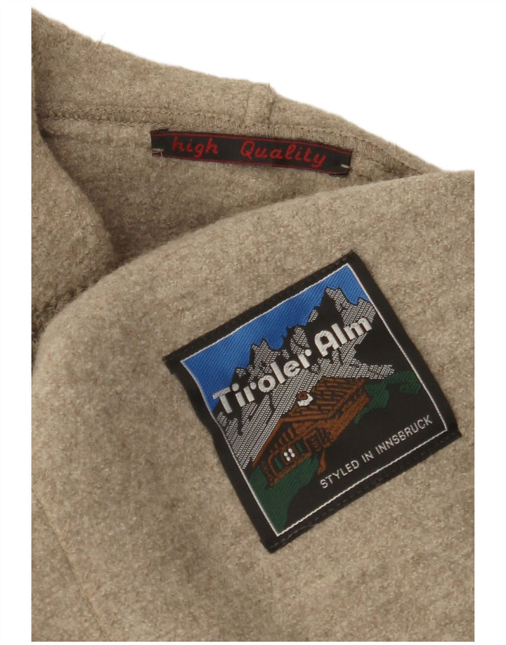 Jachetă pentru femei VINTAGE cu 5 nasturi, UK 16, mare, bej