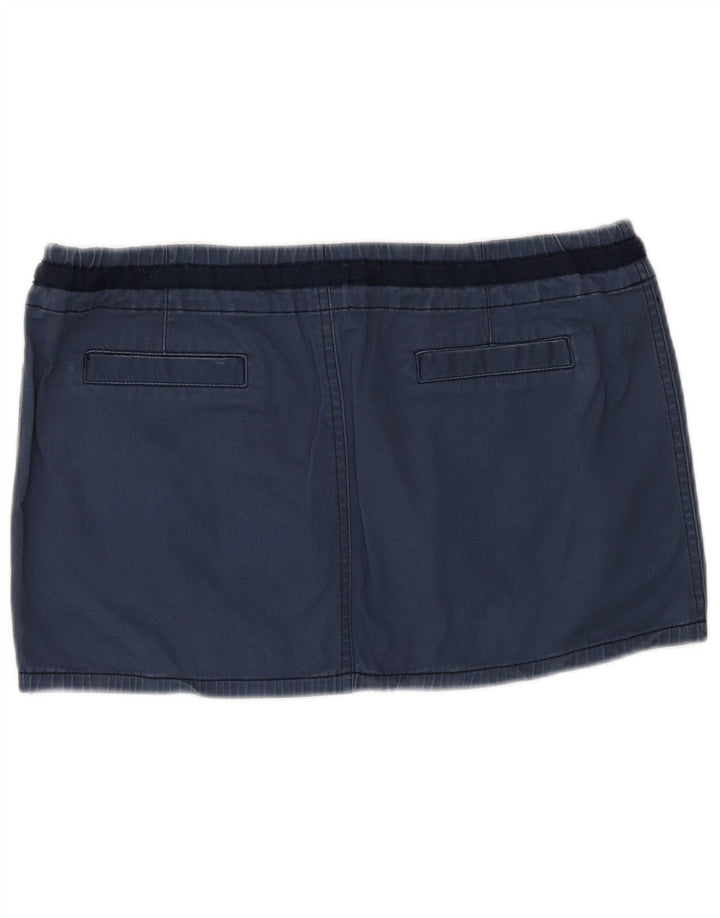Fusta mini pentru femei Benetton IT 44 Medium W34 Bumbac bleumarin
