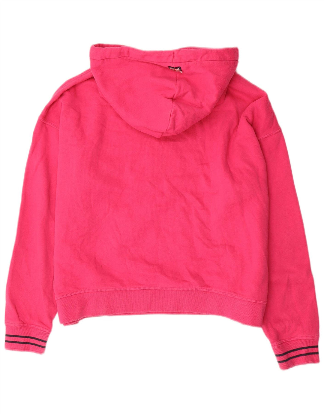 JACK WILLS Jumper oversize Crop Graphic pentru femei UK 12 Roz mediu