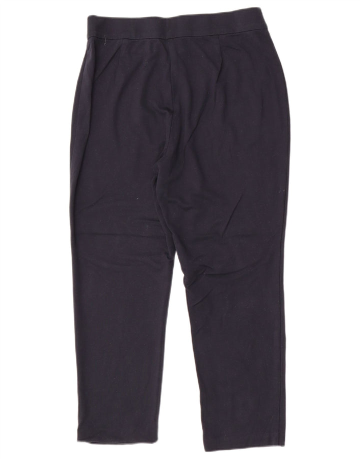 Pantaloni tăiați pentru femei Marks & Spencer UK 14 Medium W30 L25 Bleumarin