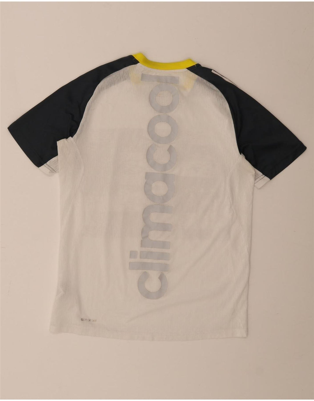 Tricou cu grafic Climacool pentru bărbați Adidas Top Mediu Alb Colorblock