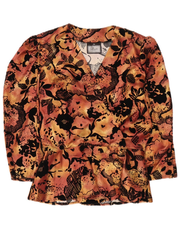 Bluză Dorette pentru femei cu mâneci 3/4 EU 38 Medium Portocaliu Floral