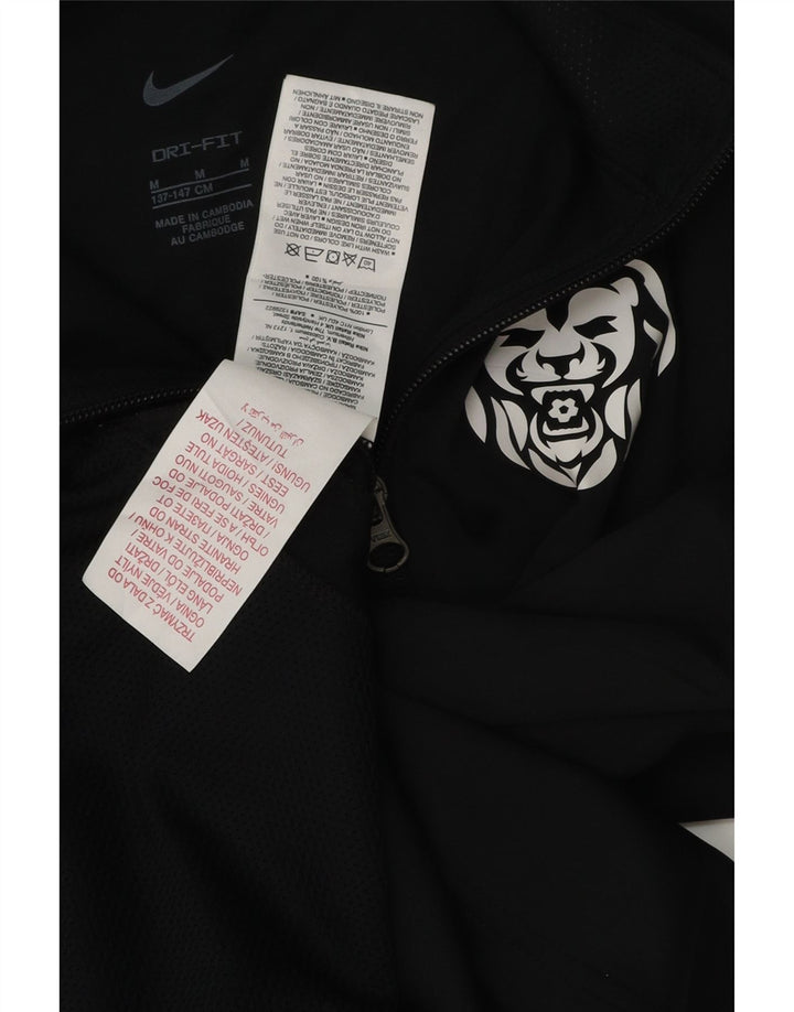 Jachetă de trening NIKE Dri Fit Graphic pentru băieți, 10-11 ani, neagră medie