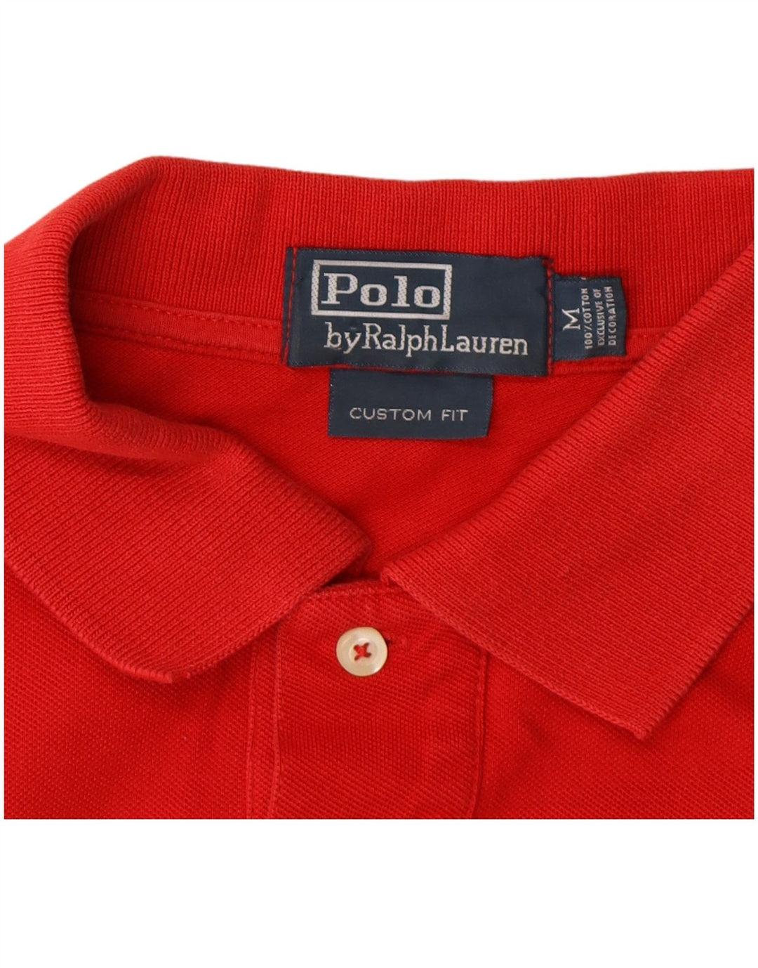 Polo Ralph Lauren pentru bărbați, personalizat, bumbac roșu mediu