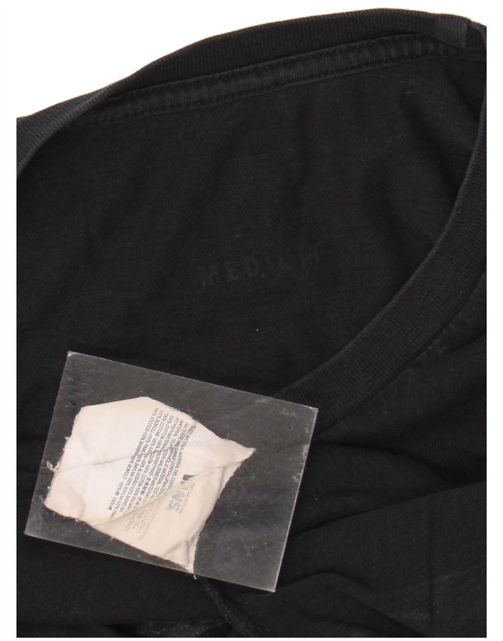 VANS Top grafic pentru bărbați cu mânecă lungă, bumbac mediu negru