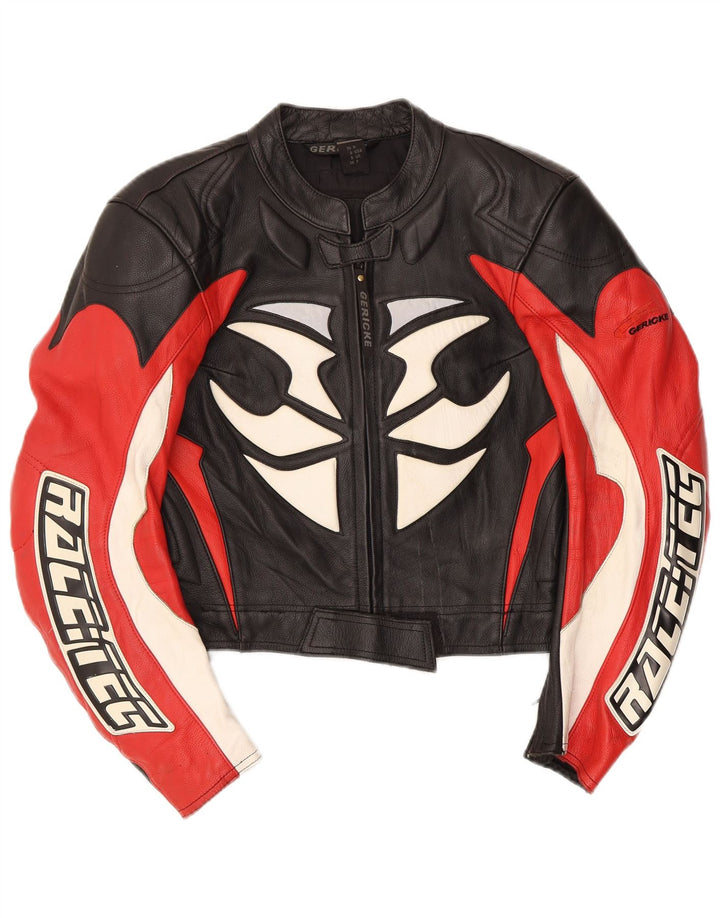 Gericke Womens UK 8 Small Black Colorblock Piele