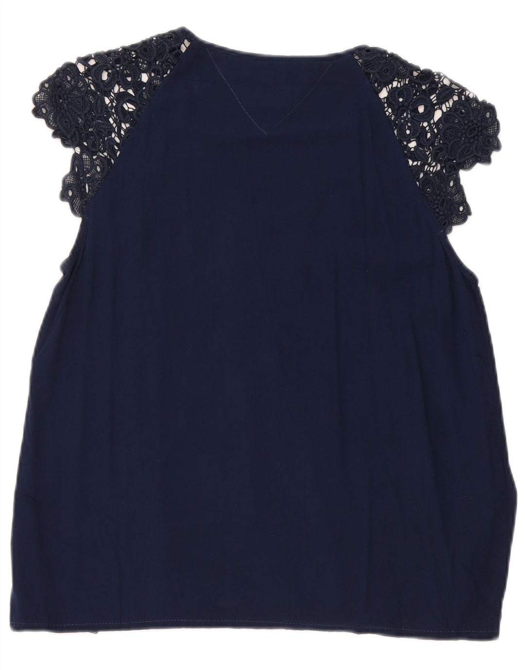 Bluză pentru femei Tommy Hilfiger Top UK 10 Small Bleumarin Viscoză