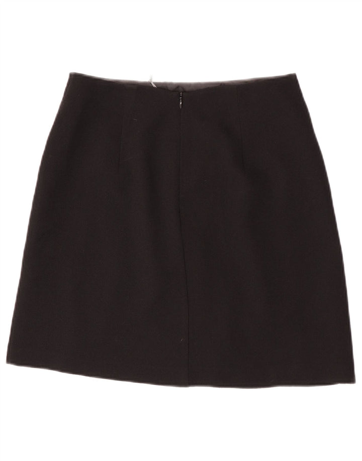 Fusta mini pentru femei Oasis UK 8 Small W25 Poliester floral negru