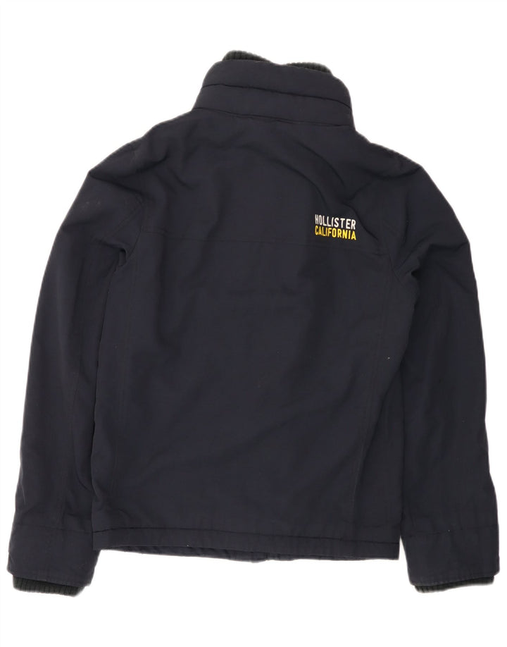 Jachetă de vânt supradimensionată pentru femei HOLLISTER UK 10 Small Navy Blue Marine