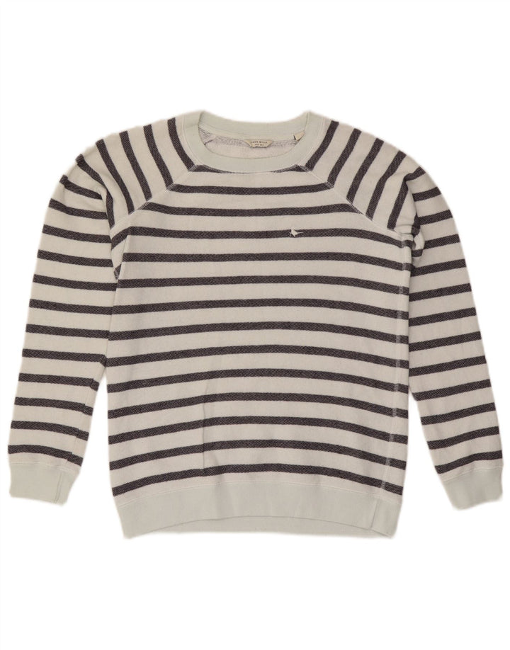 Pulover Jack Wills pentru femei, UK 8, bumbac cu dungi albe mici