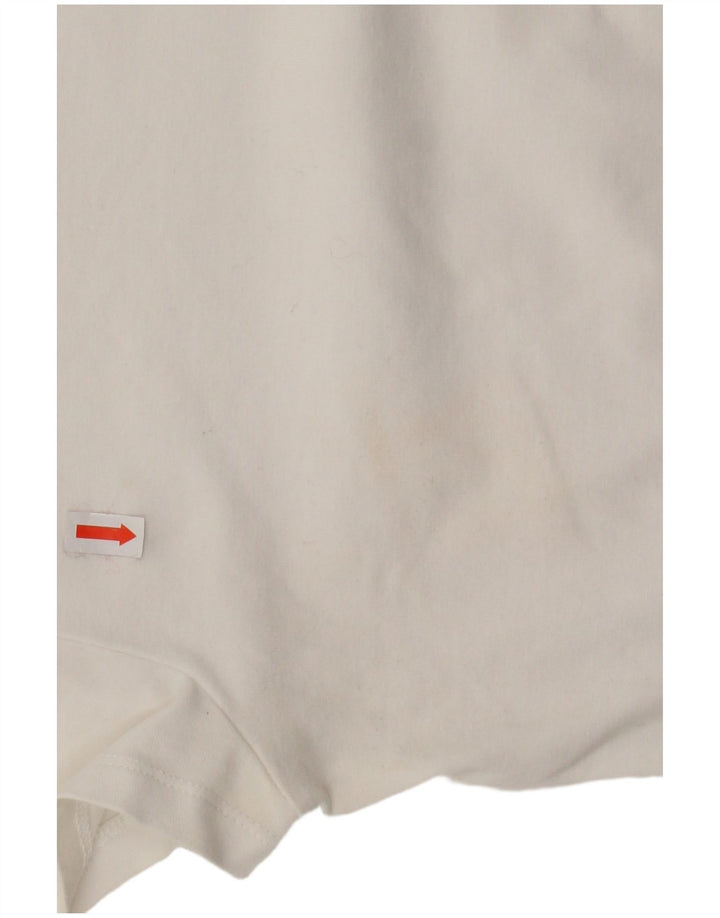 MASSIMO DUTTI Tricou pentru femei Top UK 8 Small White Bumbac