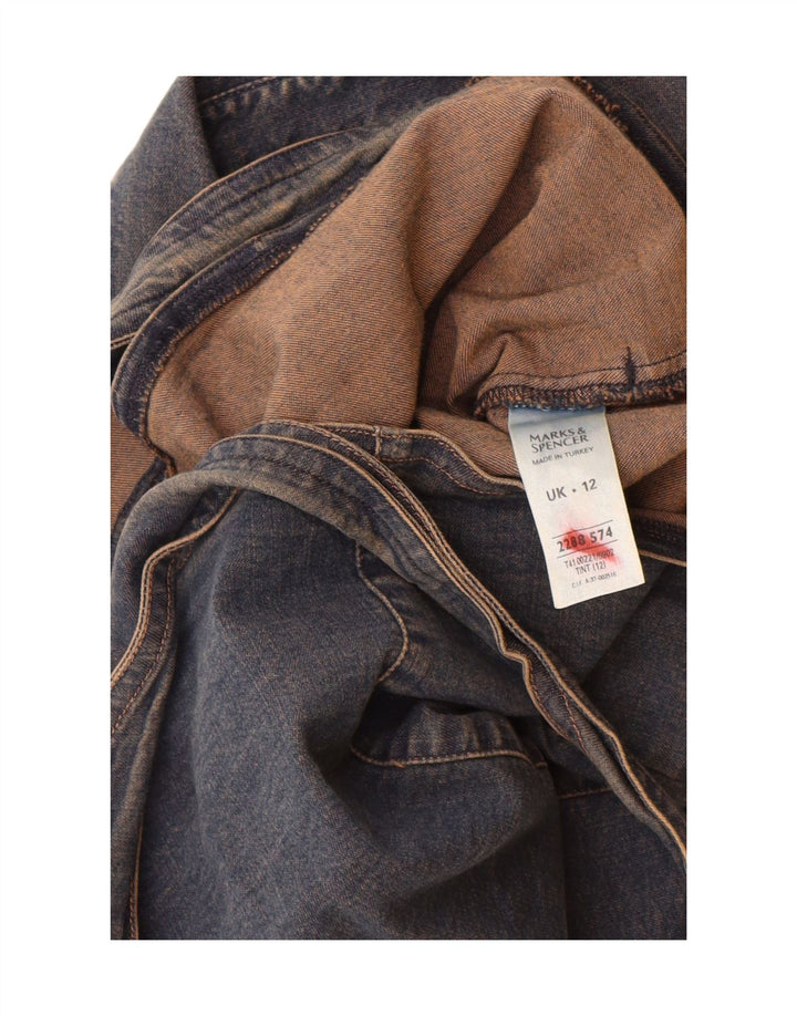 Marks & Spencer jachetă de denim cu mâneci 3/4 pentru femei UK 12, mediu bleumarin
